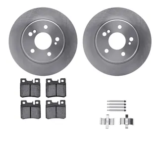 R1 Concepts WFWH1-63042 E- Line Series Brake Rotor W/ Ceramic Brake Pads & Hdw